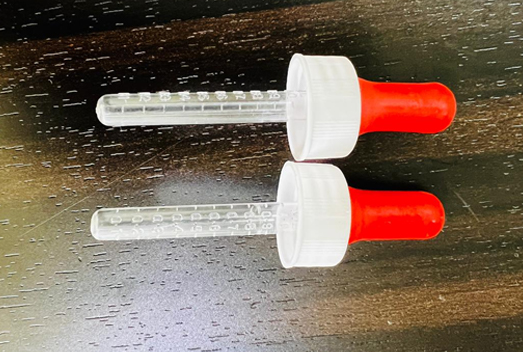 1ML/25MM Red White Dropper Manufacturer in Dehradun, Uttarakhand, Delhi